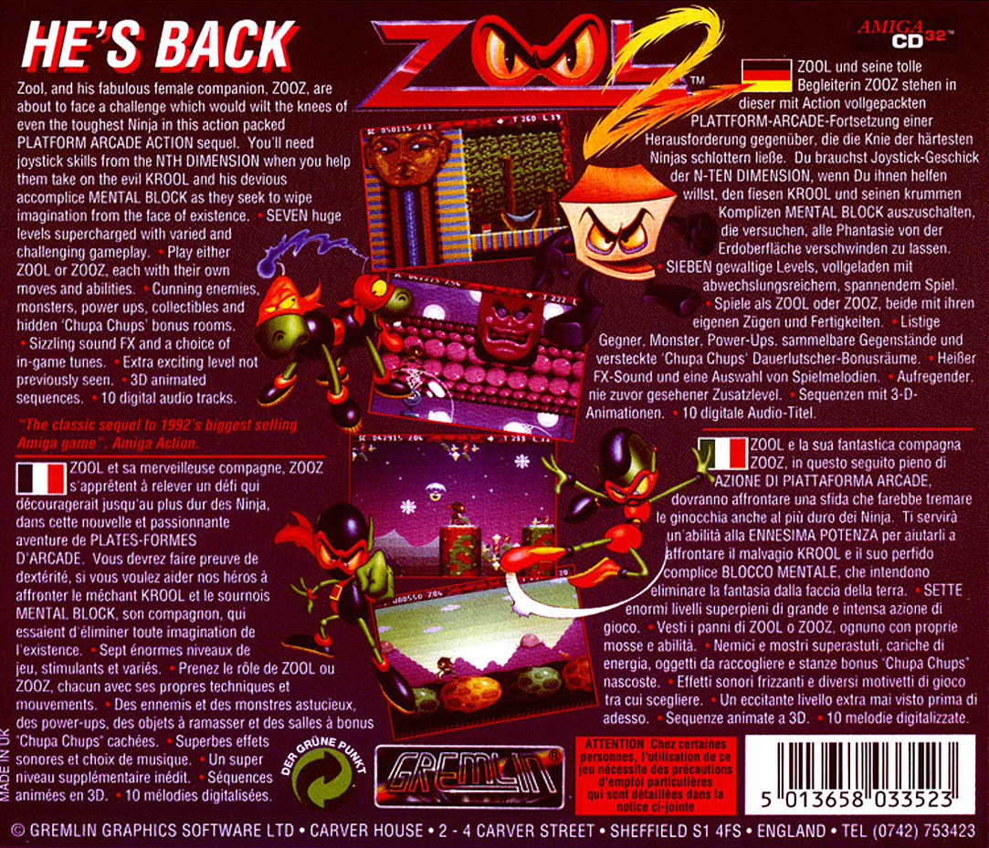 Zool 2 — box-2D-back (EU)