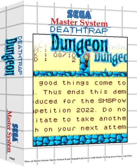 Deathtrap Dungeon — box-3D (SS)