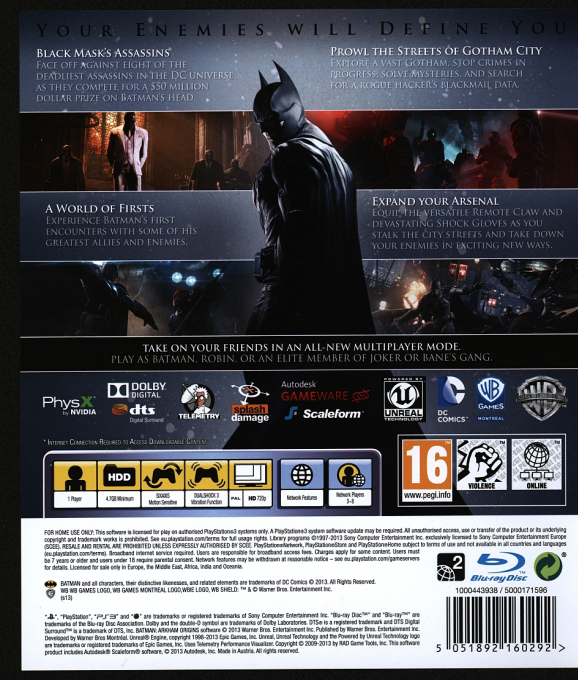 Batman - Arkham Origins — box-2D-back (EU)