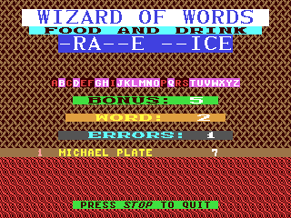 Wizard of Words — ss (WOR)