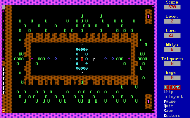 Caverns of Kroz — ss (WOR)