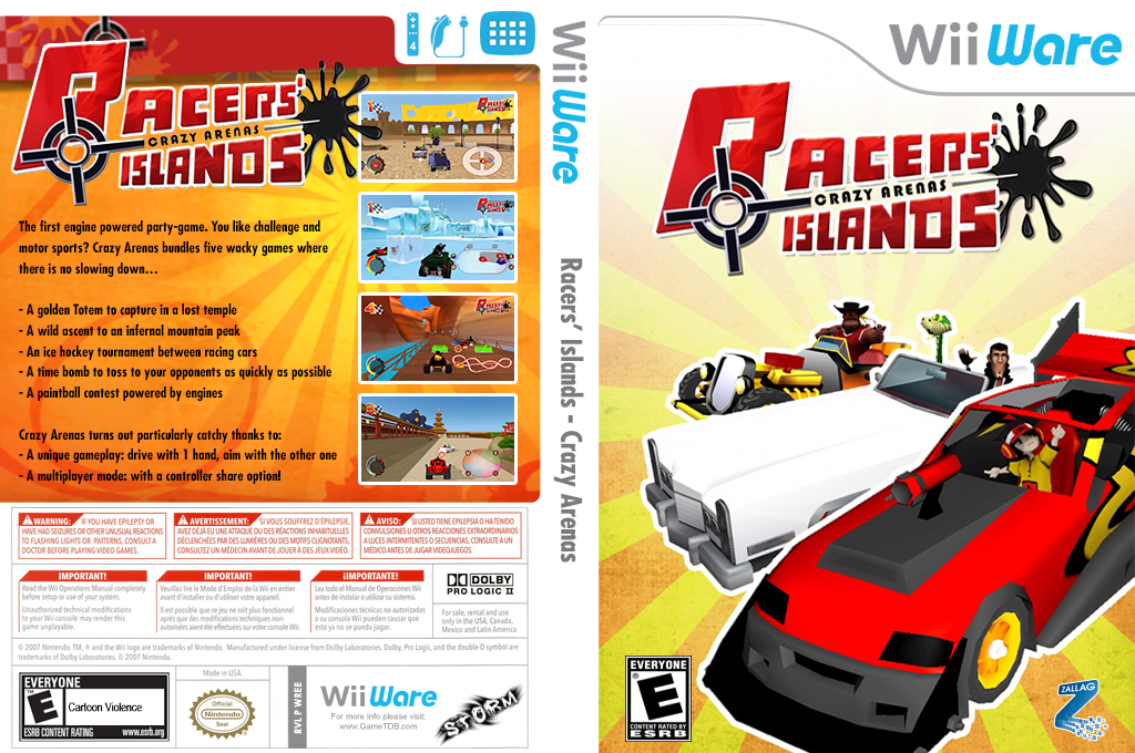 Racers' Islands - Crazy Arenas — box-texture (US)