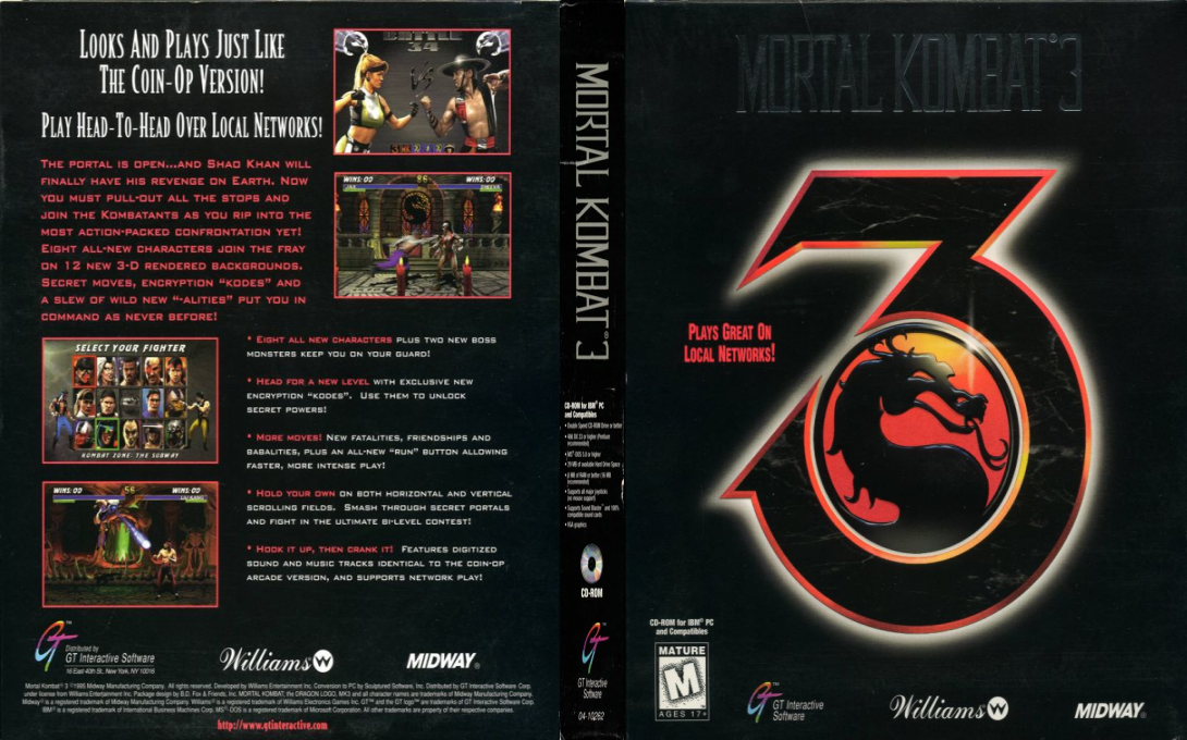 Mortal Kombat 3 — box-texture (US)