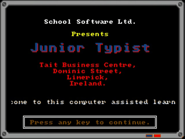 Junior Typist — sstitle (WOR)