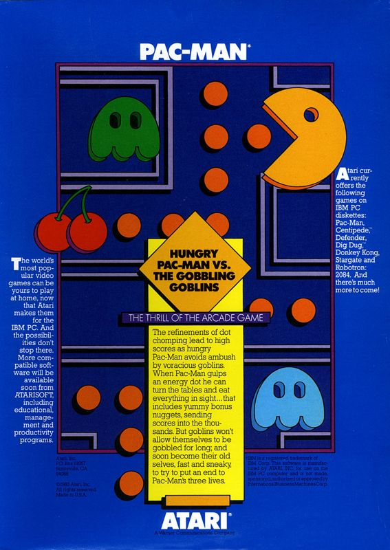 Pac-Man — box-2D-back (US)