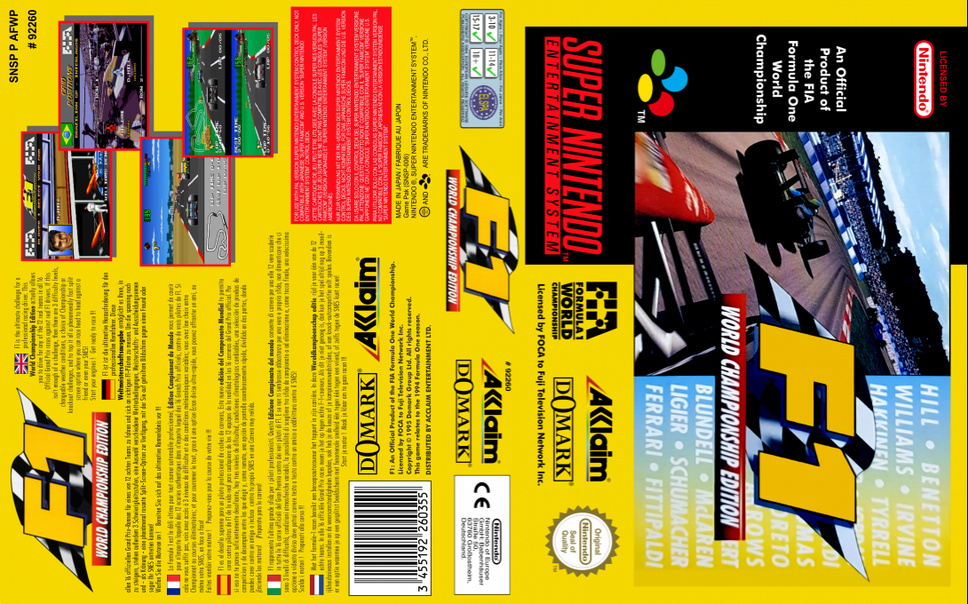 F1 World Championship Edition — box-texture (EU)