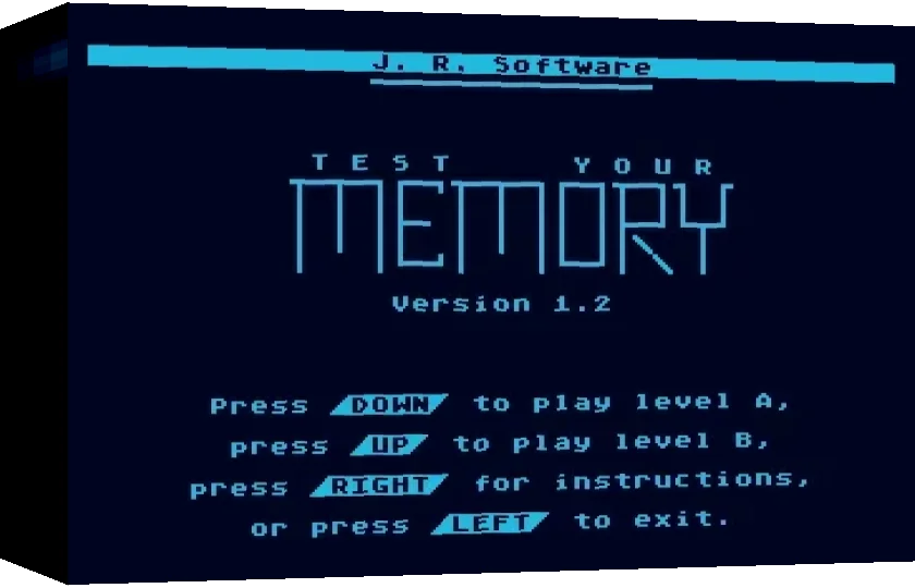 Test Your Memory — box-3D (WOR)