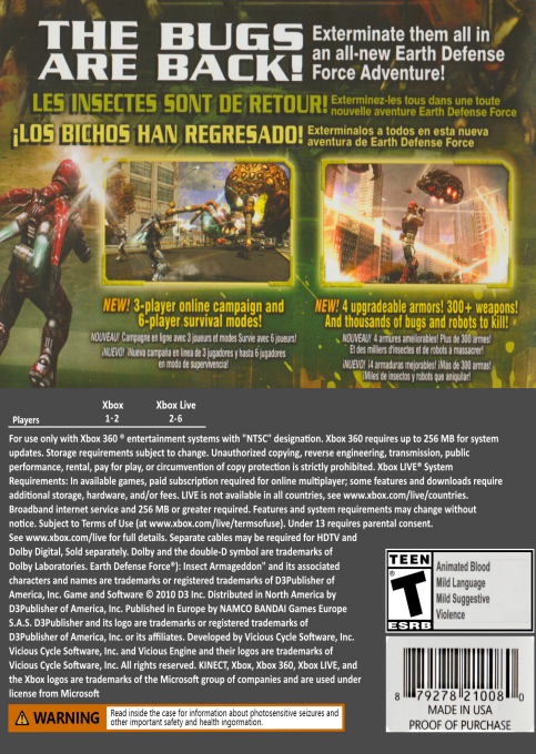 Earth Defense Force - Insect Armageddon — box-2D-back (US)