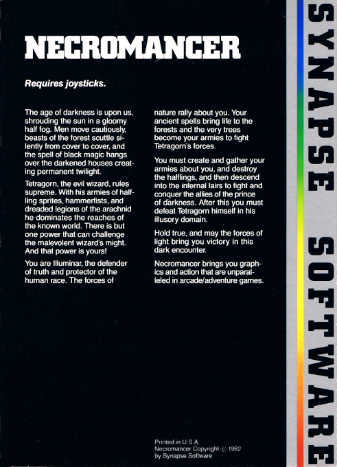 Necromancer — box-2D-back (US)