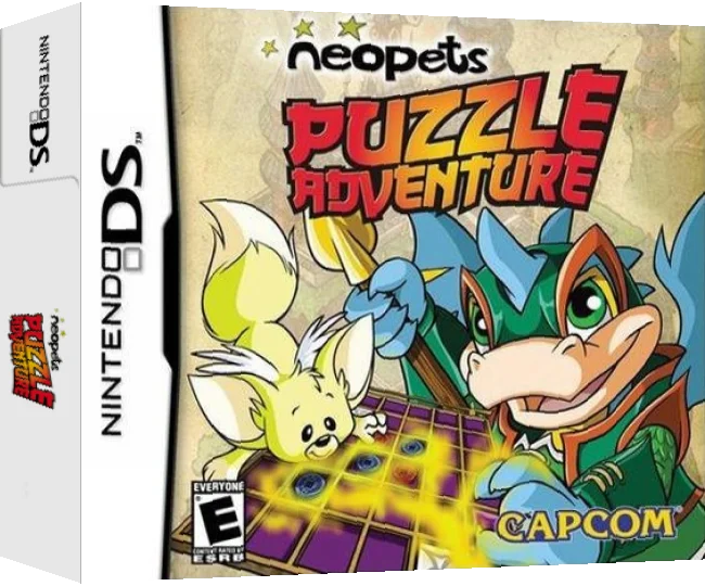 Neopets Puzzle Adventure — box-3D (US)