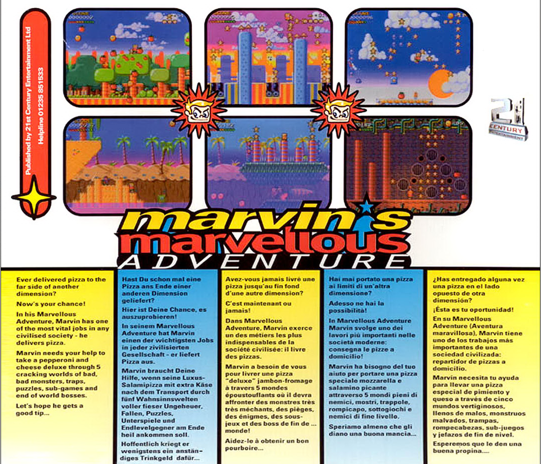 Marvin's Marvellous Adventure — box-2D-back (WOR)