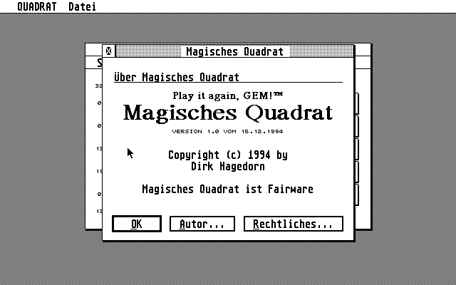 Magisches Quadrat — sstitle (WOR)
