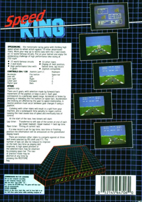 Speed King — box-2D-back (US)