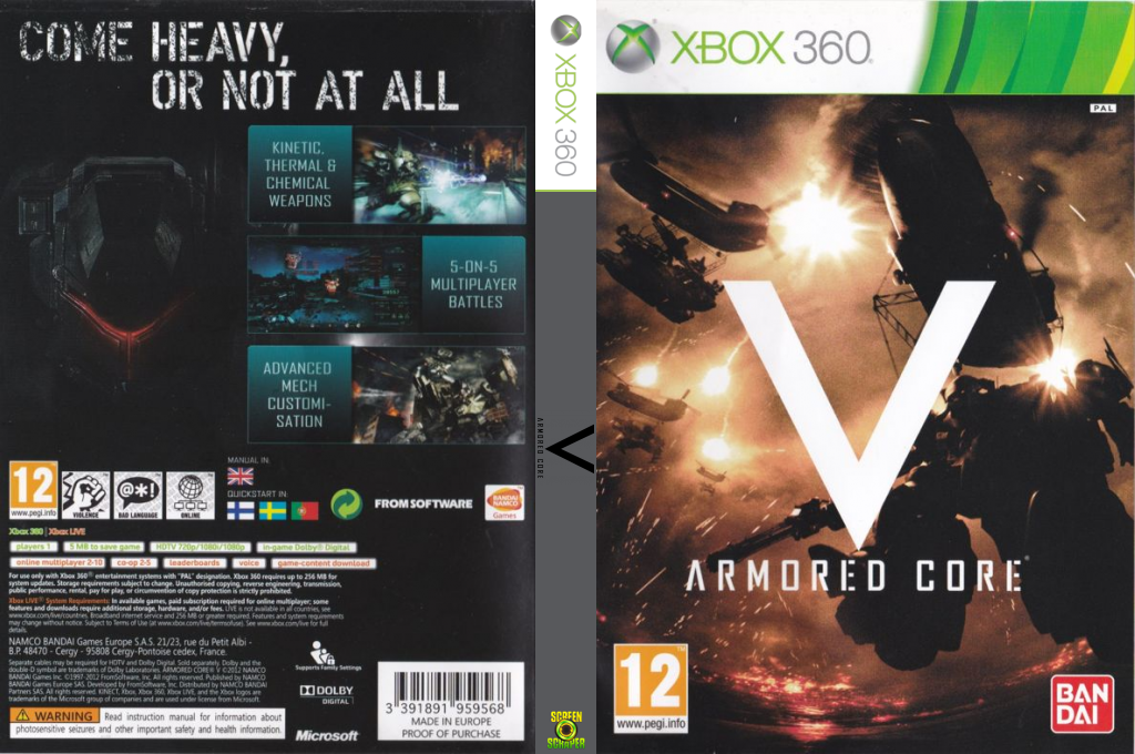 Armored Core V — box-texture (EU)