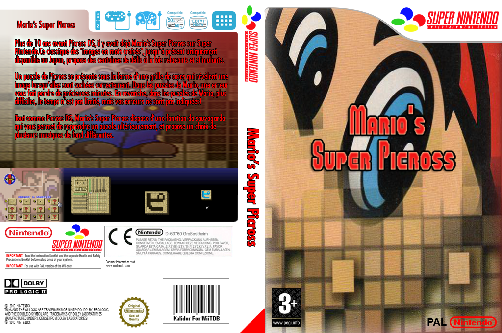 Mario's Super Picross — box-texture (FR)