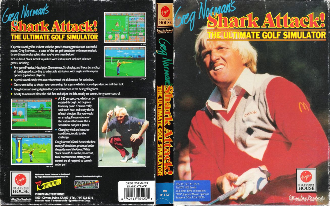 Greg Norman's Shark Attack! The Ultimate Golf Simulator — box-texture (US)