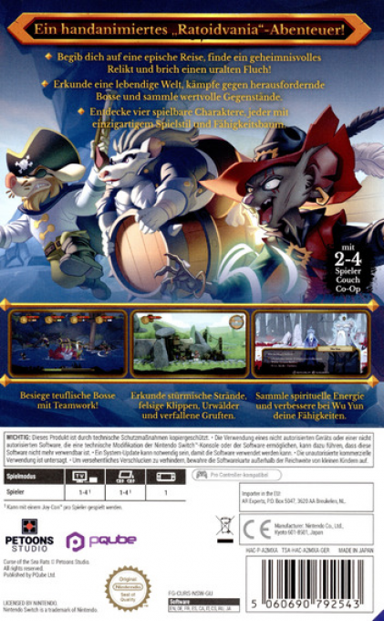 Curse of the Sea Rats — box-2D-back (DE)