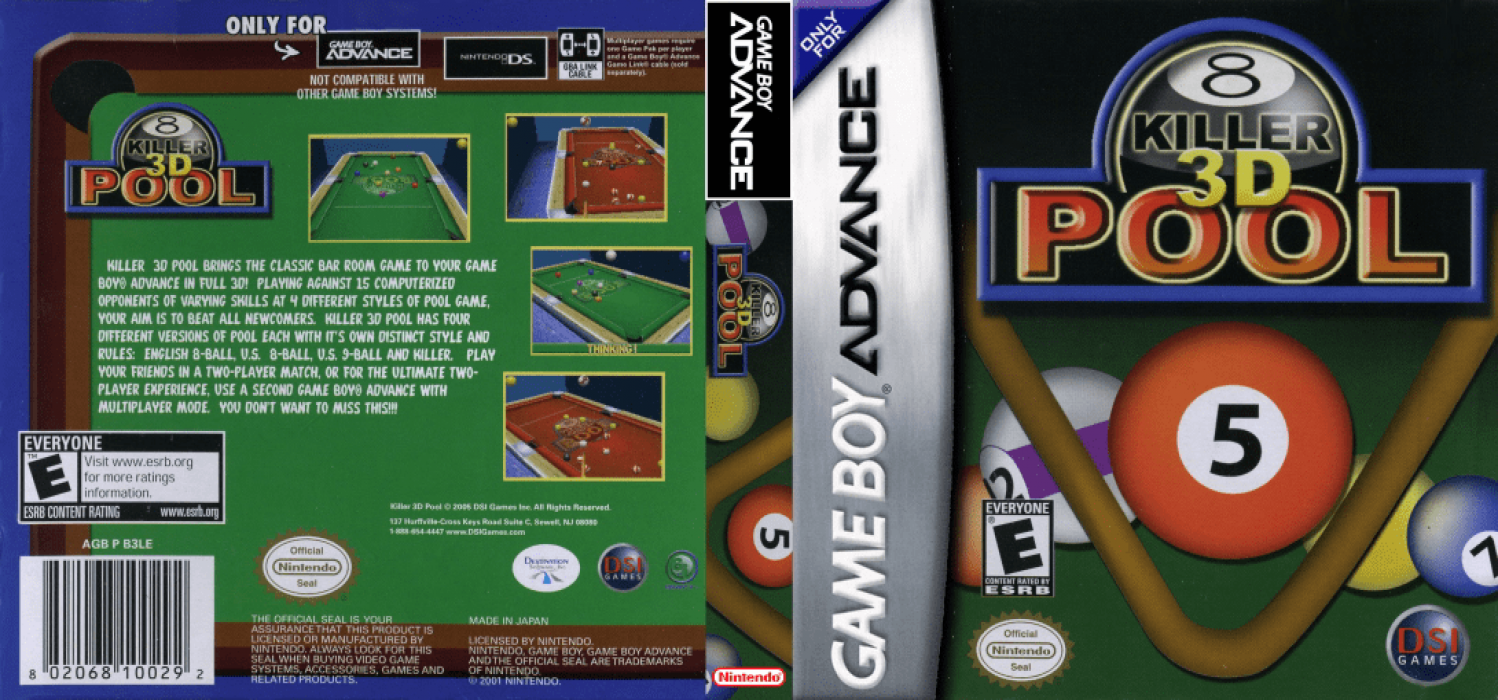 Killer 3d Pool — box-texture (US)
