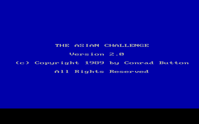 Asian Challenge, The box art