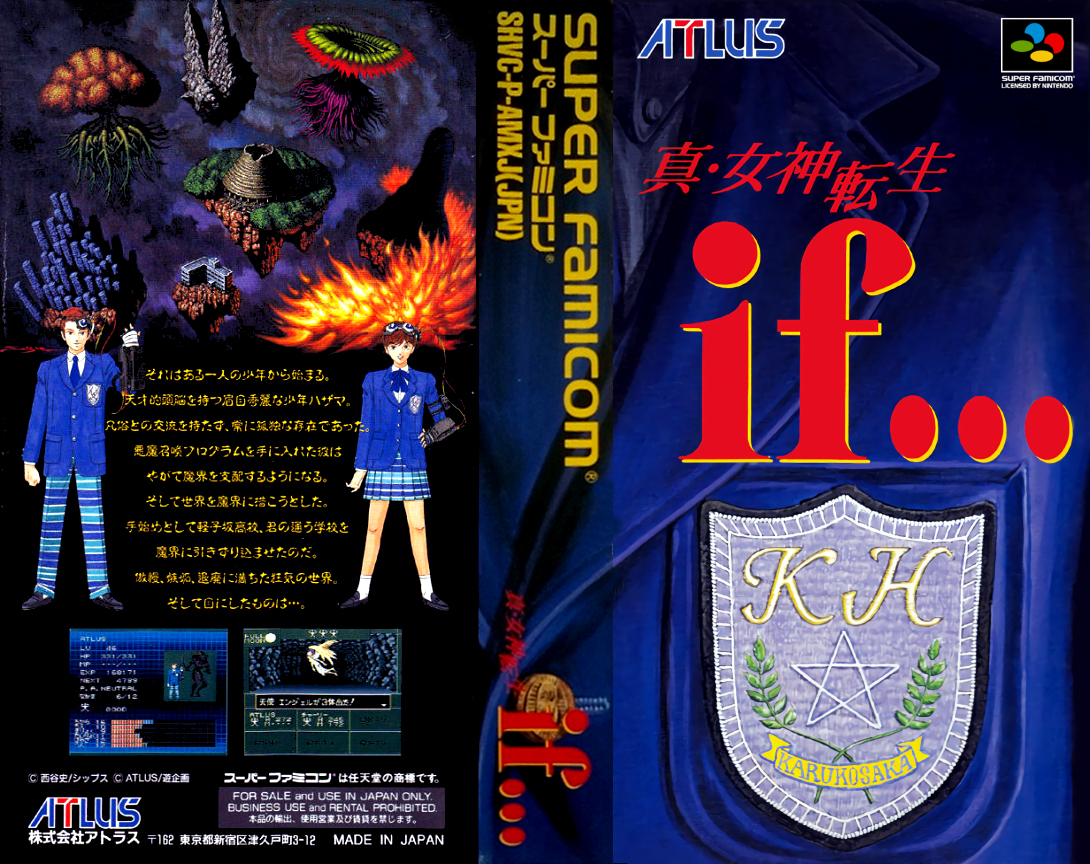 Shin Megami Tensei If... — box-texture (JP)