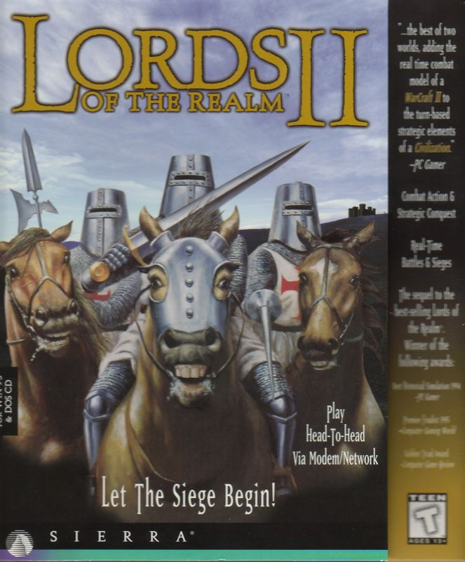 Lords of the Realm II — box-2D (US)