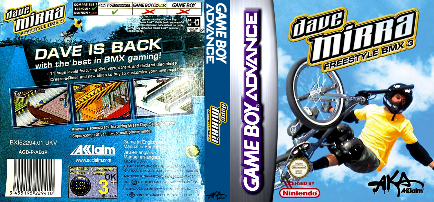 Dave Mirra Freestyle Bmx 3 — box-texture (EU)