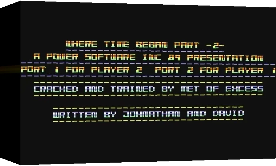 Where Time Began Part II — box-3D (WOR)