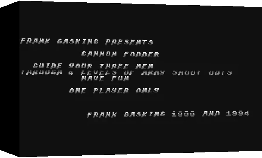 Cannon Fodder — box-3D (WOR)
