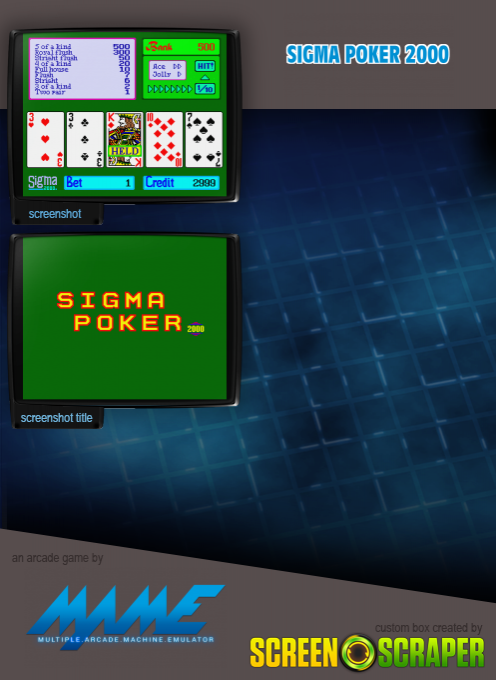 Sigma Poker 2000 — box-2D-back (SS)