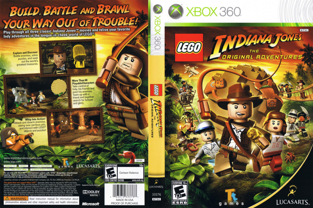 LEGO Indiana Jones - The Original Adventures — box-texture (US)