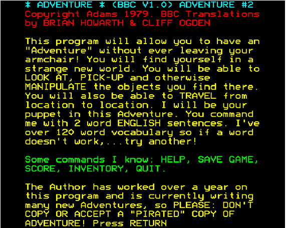 Pirate Adventure — sstitle (WOR)
