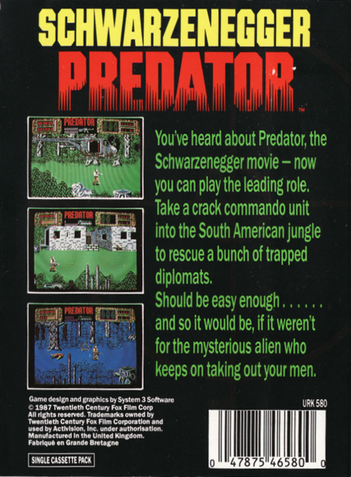 Predator — box-2D-back (EU)