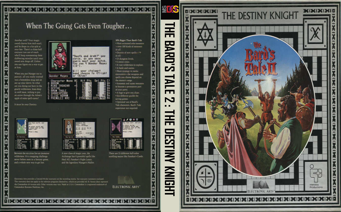 Bard's Tale 2 - The Destiny Knight, The — box-texture (US)