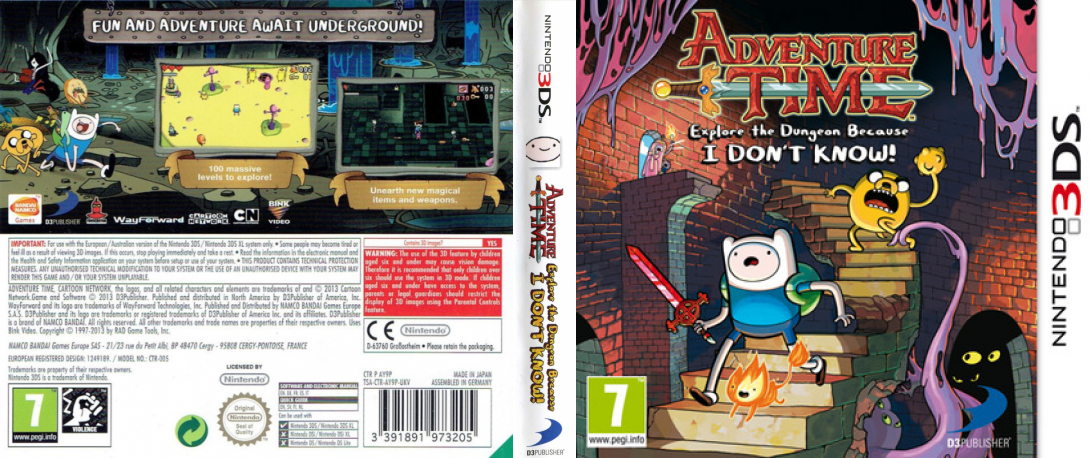 Adventure Time - Explore the Dungeon Because I Don't Know! — box-texture (EU)