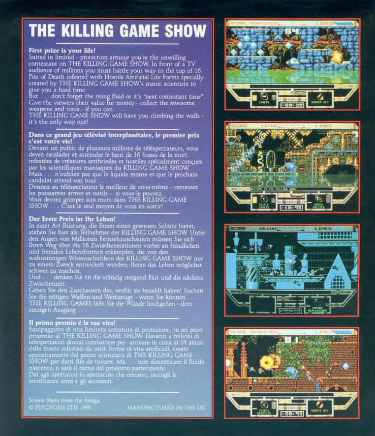 Killing Game Show, The — box-2D-back (WOR)
