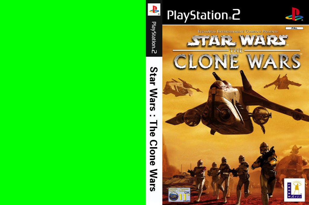 Star Wars - The Clone Wars — box-texture (EU)