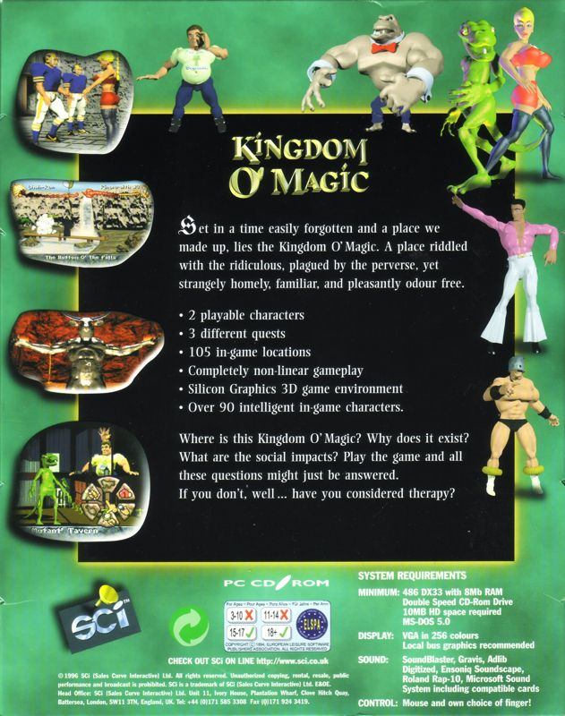 Kingdom O'magic — box-2D-back (EU)