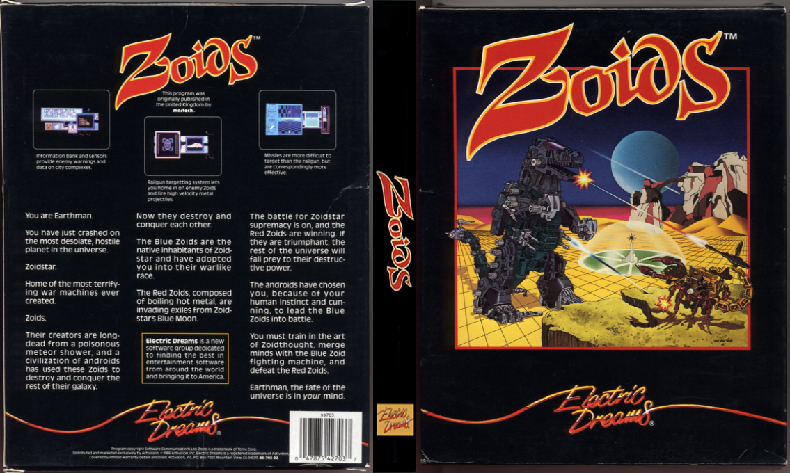Zoids - The Battle Begins (Martech) — box-texture (US)