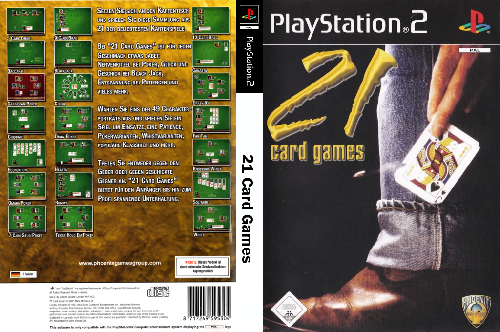21 Card Games — box-texture (DE)