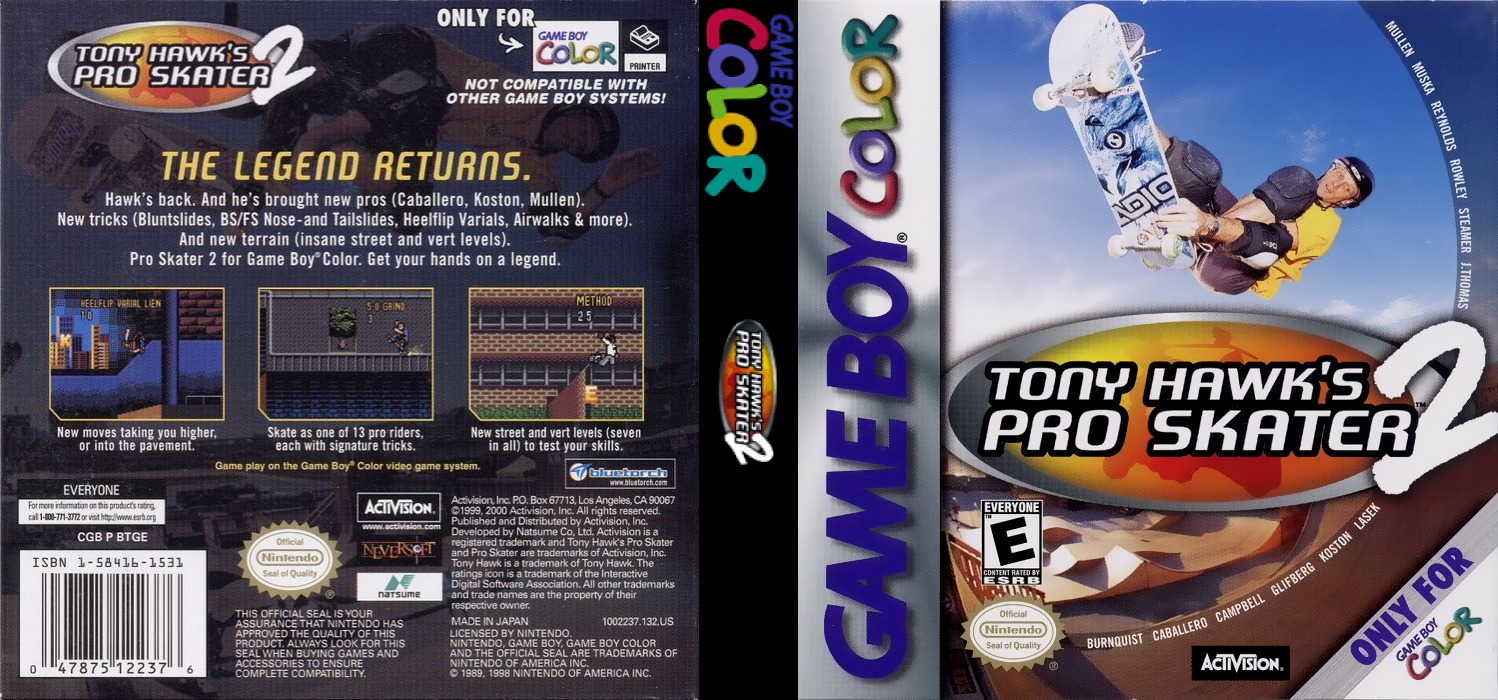 Tony Hawk's Pro Skater 2 — box-texture (US)