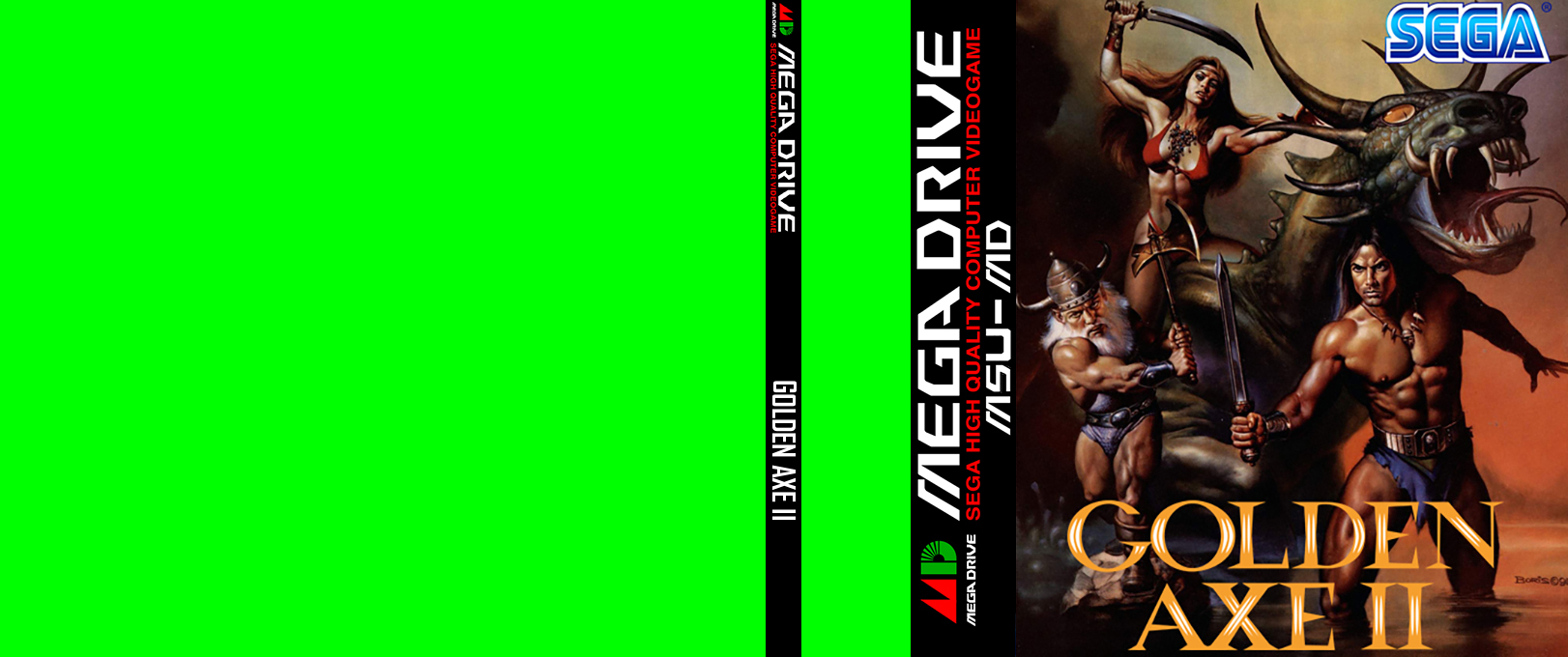 Golden Axe II — box-texture (WOR)