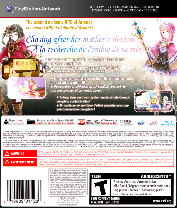 Atelier Totori - The Adventurer of Arland — box-2D-back (US)