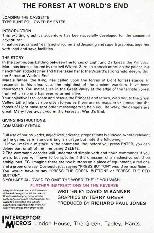 Forest At World's End, The — box-2D-back (EU)