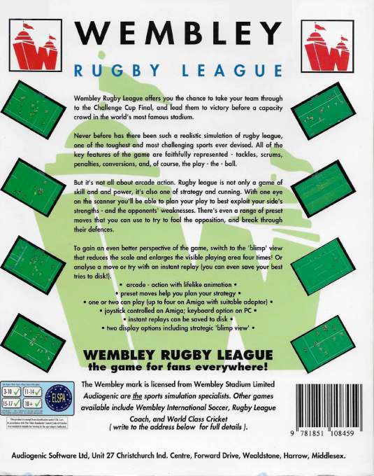 Wembley Rugby League — box-2D-back (EU)