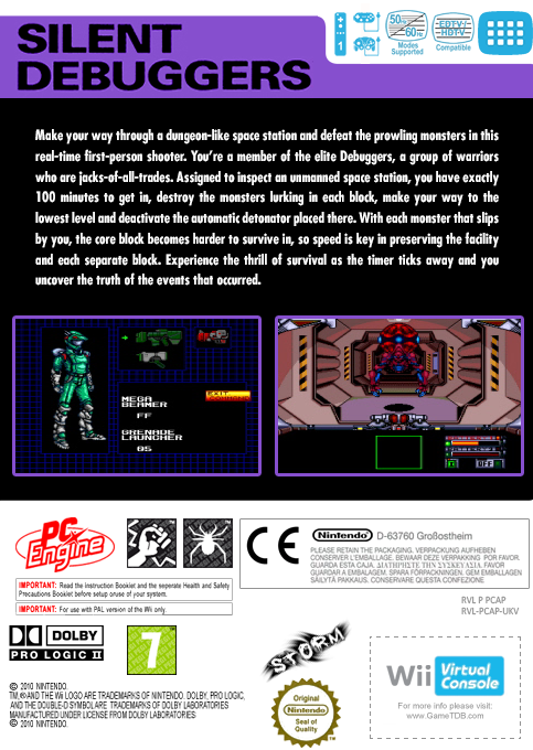 Silent Debuggers — box-2D-back (EU)