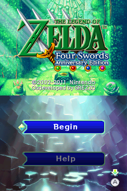 Legend of Zelda, The - Four Swords Anniversary Edition — sstitle (WOR)