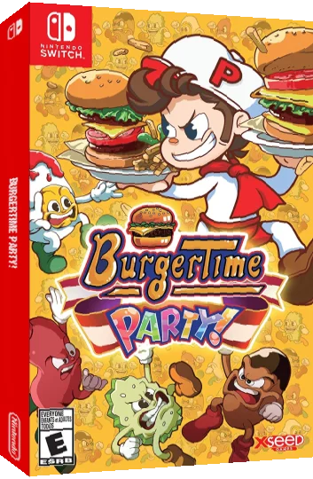 Burgertime Party! — box-3D (US)