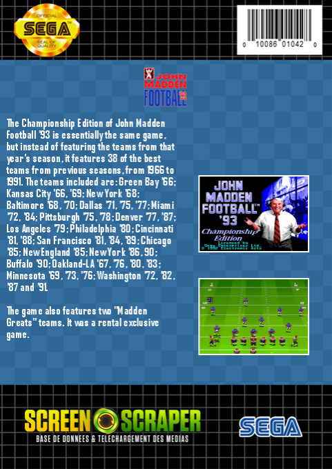 John Madden Football - Championship Edition — box-2D-back (SS)