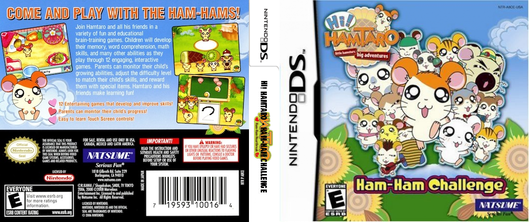 Hi! Hamtaro - Ham-Ham Challenge — box-texture (US)