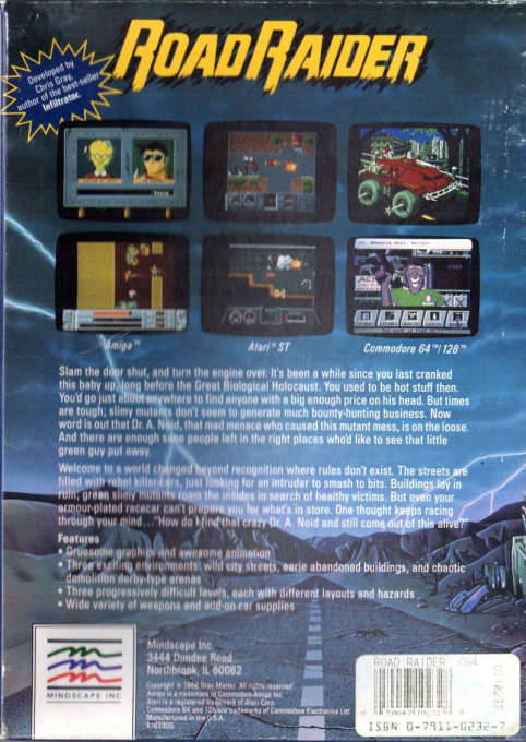 Motor Massacre — box-2D-back (US)